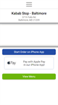 Mobile Screenshot of kababstopbaltimore.com